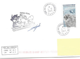 255 - 78 - Enveloppe TAAF Kerguelen Cachet Popchat 2014 - Autres & Non Classés