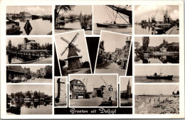 #3588 - Groeten Uit Delfzijl, Molen 1958 (GR) - Delfzijl