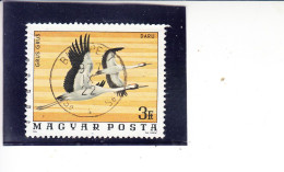 UNGHERIA  1977 - Yvert  2540° - Gru - Kranichvögel