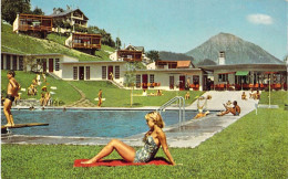 SUISSE - LEYSIN - La Piscine - Carte Postale Ancienne - Leysin