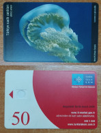 AC -  TURK TELECOM TELEPHONE - PHONE CARDS SAMPLE CARD UNDERWATER CREATURES JELLYFISH - Turquie