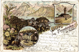 CPA AK Gruss Aus Traunkirchen Am Traunsee Vorlaufer AUSTRIA (1274639) - Traun