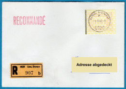 1983 Österreich Austria Automatenmarken ATM 1.1 / R-FDC 16S Von 4020 Linz Nach Deutschland / Frama Vending Machine - Timbres De Distributeurs [ATM]