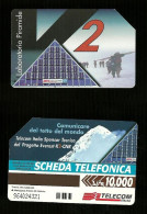 618 Golden - Laboratorio Piramide K2 - Numerica Da Lire 10.000 Telecom - Publiques Publicitaires