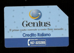 903 Golden - Conto Genius Da Lire 10.000 Telecom - Publiques Publicitaires