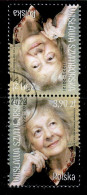 POLAND 2023  Wisława Szymborska Tete Beche USED - Used Stamps