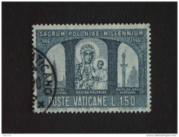 Vaticaanstad Vatican Vaticane 1966 Vierge Noire Yv 455 O - Gebraucht