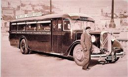 Citroen T45 Bus  -  Pilotes: Francois Lecot/Maurice Penaud - Concurrents Rallye Monte-Carlo 1933 -  15x10cms PHOTO - Bus & Autocars