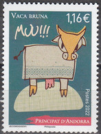 Andorre Français 2022 Vache Bruna Neuf ** - Unused Stamps