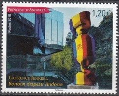 Andorre Français 2018 Yvert 819 Neuf ** Cote (????) ?.?? € Laurence Jenkell Bonbon Drapeau - Unused Stamps