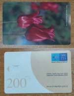 AC -  TURK TELECOM TELEPHONE - PHONE CARDS SAMPLE CARD FLOWER 2 - Turquie