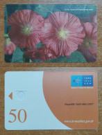 AC -  TURK TELECOM TELEPHONE - PHONE CARDS SAMPLE CARD FLOWER 15 - Turkey