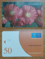 AC -  TURK TELECOM TELEPHONE - PHONE CARDS SAMPLE CARD FLOWER 15 - Türkei
