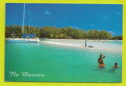 MAURITIUS Ile Maurice N°501 Ile Aux Cerfs En 2005 Voilier Baigneuse Baigneurs VOIR DOS Timbre - Maurice