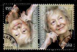 POLAND 2023  Wisława Szymborska Tete Beche USED - Used Stamps