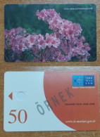 AC -  TURK TELECOM TELEPHONE - PHONE CARDS SAMPLE CARD FLOWER 19 - Turquie