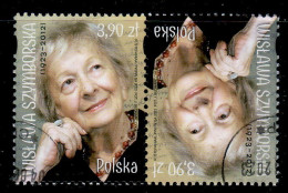 POLAND 2023  Wisława Szymborska Tete Beche USED - Usados