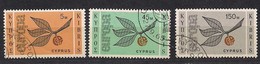 Cept 1965 Chypre Cyprus Zypern Yvertn° 250-252 (o) Oblitéré Cote 11 € - 1965