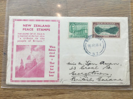 Neuseeland 1946 Nach Britisch - Storia Postale