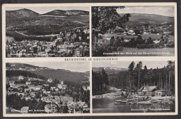 Karpacz Krummhübel Riesengebirge Śnieżka Fotokarte 1937 Prinz-Heinrich-Baude, Schneekoppe, Brückenberg - Schlesien