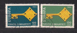 Cept 1968 Turquie Turkey Türkei Yvertn° 1869-1870 (°) Oblitéré Used - 1968