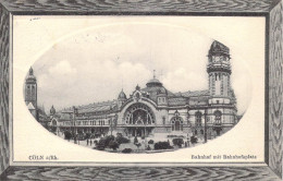 ALLEMAGNE - Coln A. Rh - Bahnhof Mit Bahnhofsplatz - Carte Postale Ancienne - Koeln