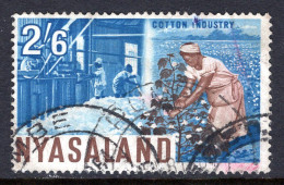 Nyasaland 1964 Pictorials - 2/6 Cotton Industry Used (SG 207) - Nyassaland (1907-1953)