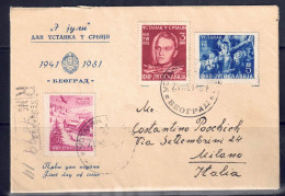 Jugoslawien 1951 - Jahrestage, FDC-Breif Mit MiNr. 2 X 655, 658 Und 659 - FDC