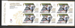 Gb 2012 Olympics GOLD MEDAL WINNER Minature Sheet Of 6 Stamps -  Ed McKEEVER - Unused Stamps
