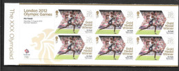 Gb 2012 Olympics GOLD MEDAL WINNER Minature Sheet Of 6 Stamps -  Mo Farah - Unused Stamps