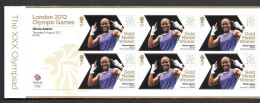 Gb 2012 Olympics GOLD MEDAL WINNER Minature Sheet Of 6 Stamps -  NICOLA ADAMS - Unused Stamps