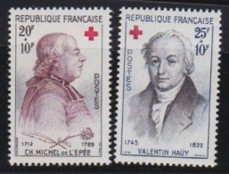 France  .  Y&T   .   1226/1227    .     **      .     Neuf Avec Gomme Et SANS Charnière - Unused Stamps