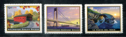 USA 4926, 5058 + 5216 BA Mnh - Brücken, Bridges, Ponts - ETATS-UNIS - Neufs