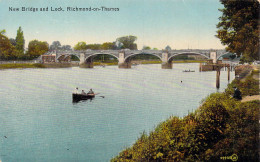 ANGLETERRE - Richmond-on-Thames - New Bridge And Lock - Carte Postale Ancienne - Other & Unclassified