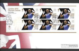 Gb 2012 Olympics GOLD MEDAL WINNER Sheet Of 6 Stamps FDC -  NICOLA ADAMS  -- SEE  NOTES SEE NOTES - Unused Stamps
