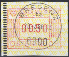 1983 Österreich Austria Automatenmarken ATM 1.2 / 00.50S Vollstempel Bregenz 28.7.86 / Frama Vending Machine - Timbres De Distributeurs [ATM]