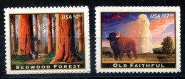 USA 4472-4473 Mnh - Redwood Forest, Yellowstone, Old Faithful - ETATS-UNIS - Unused Stamps