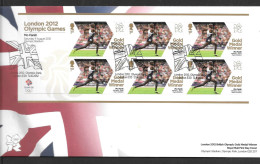 Gb 2012 Olympics GOLD MEDAL WINNER Sheet Of 6 Stamps FDC -  MO FARAH  -- SEE  NOTES SEE NOTES - Unused Stamps