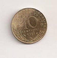France 10 Centimes 1997 Cent Cents Centimes V2 - Other & Unclassified