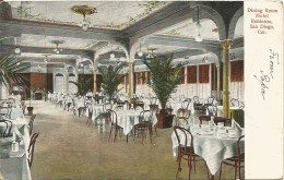 USA - DINING ROOM HOTEL ROBINSON, SAN DIEGO, CAL. - PUB. RIEDER N°107 - 1906  - San Diego