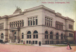 USA - PUBLIC LIBRARY, INDIANAPOLIS, IND. - PUB. MAJESTIC N° 77 - 1909  - Indianapolis