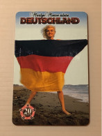 Mint USA UNITED STATES America Prepaid Telecard Phonecard, Marilyn Monroe Deutschland Flag (2000EX), Set Of 1 Mint Card - Collezioni