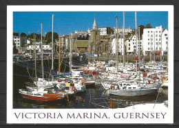 GUERNESEY. Carte Postale écrite. Victoria Marina. - Guernsey