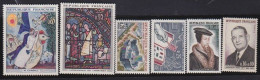 France  .  Y&T   .   6 Timbres    .     **      .     Neuf Avec Gomme Et SANS Charnière - Unused Stamps
