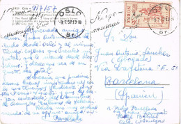 51169. Postal OSLO (Noruega) 1957. Rodillo Turistico. Vistas Varias, Palacio, Ski Jumping, City Hall - Covers & Documents