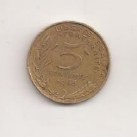 France 5 Centimes 1966 Cent Cents Centimes V2 - Andere & Zonder Classificatie