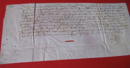 RARE PARCHEMIN CONCERNANT GABRIEL D'ALGERE 1516 PREVOT DES MARCHANDS CHAMBELLAN ROI AMI CHEVALIER BAYARD - Personajes Historicos