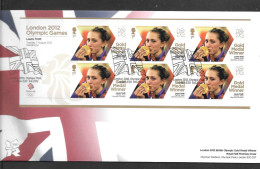 Gb 2012 Olympics GOLD MEDAL WINNER Sheet Of 6 Stamps  FDC --  LAURA TROTT _   SEE  NOTES SEE NOTES - Unused Stamps