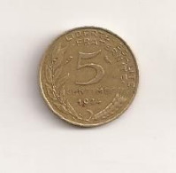 France 5 Centimes 1974 Cent Cents Centimes V1 - Andere & Zonder Classificatie