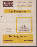 The Emigrants - Max Von Sydow - A4 Smalfilm Studio Promotional Poster / Affiche With Synopsis - Affiches & Posters